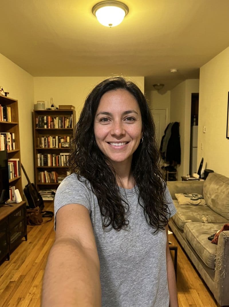 Example selfie upload for AI actor headshot