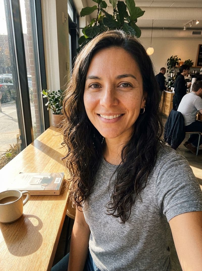 Example selfie upload for AI actor headshot