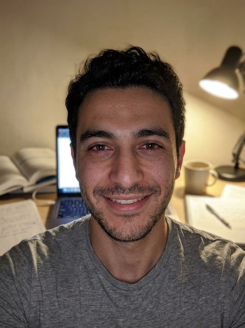 Example selfie upload for ERAS residency headshots