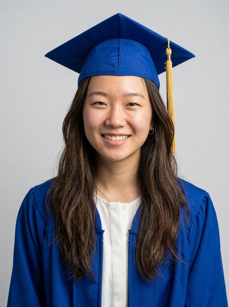 AI graduation photo look option