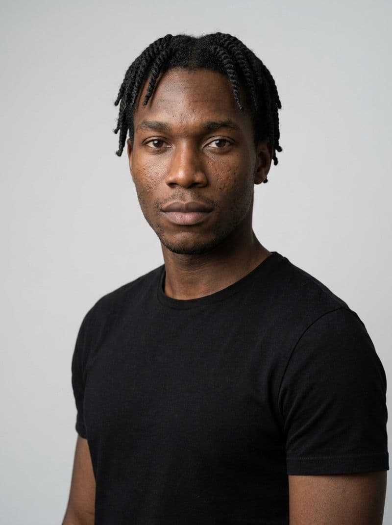 AI model headshot look option