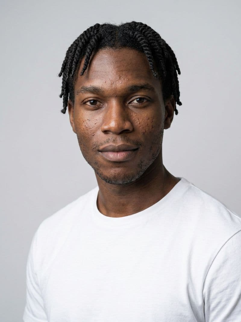 AI model headshot look option