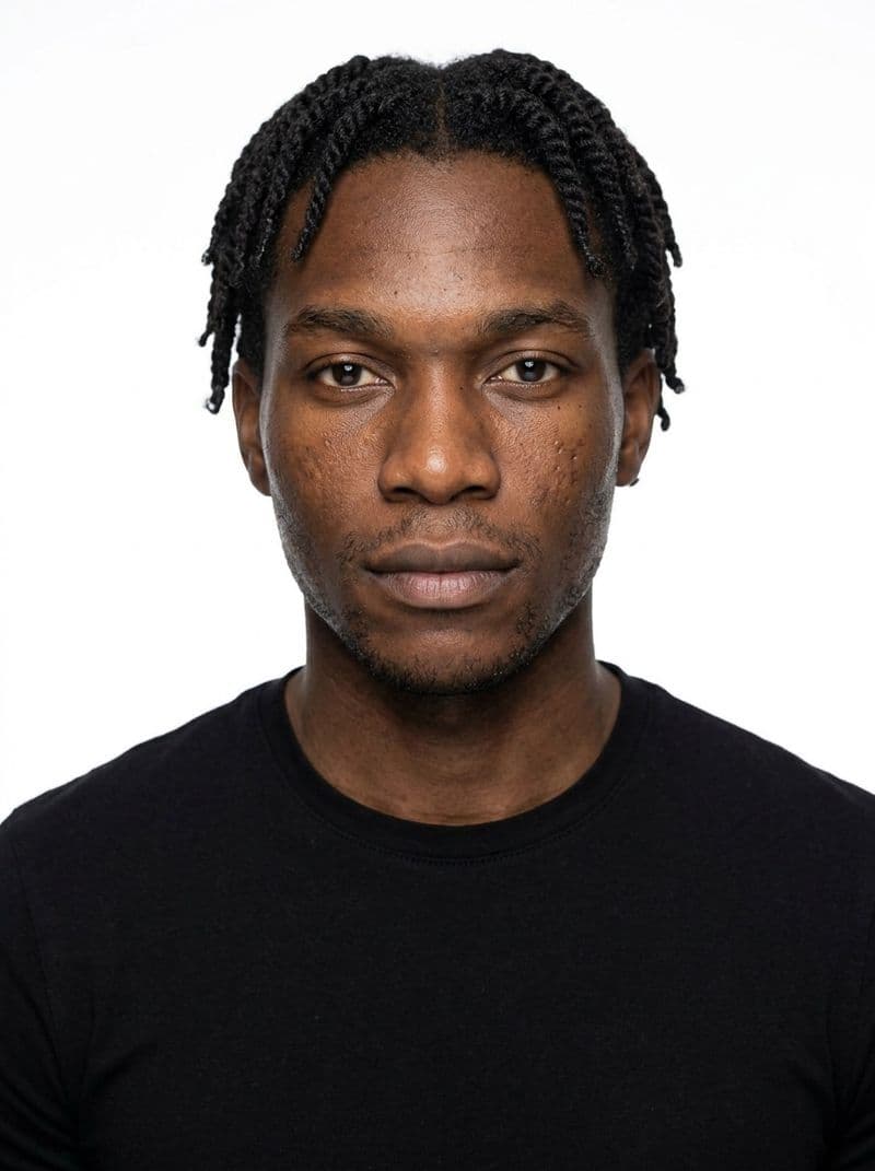 AI model headshot look option