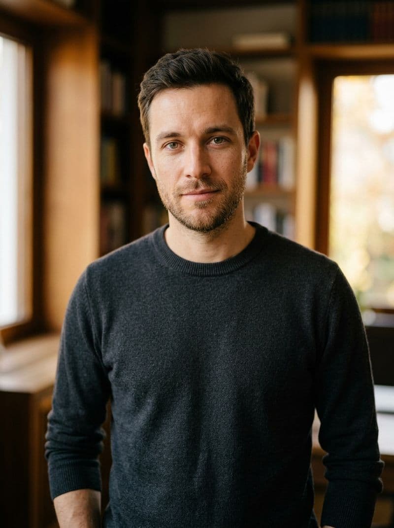 AI generated example for Author photos worthy of your book jacket
