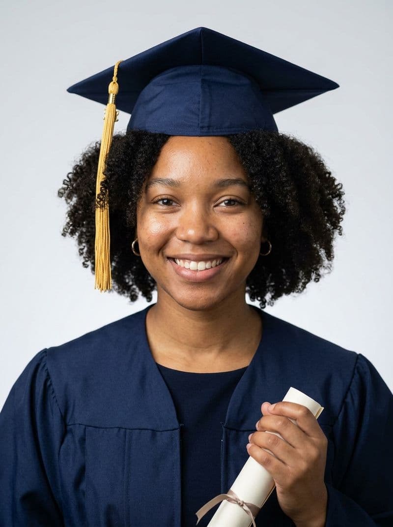AI generated example for Graduation photos without the photo-line markup