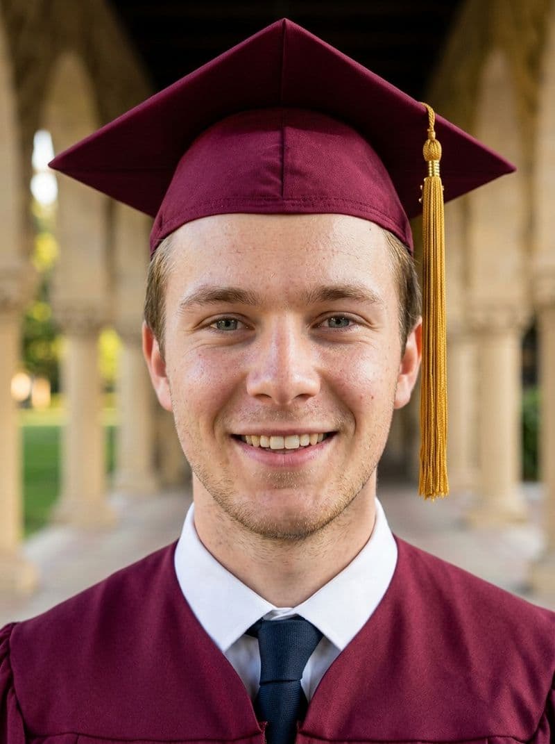 AI generated example for Graduation photos without the photo-line markup