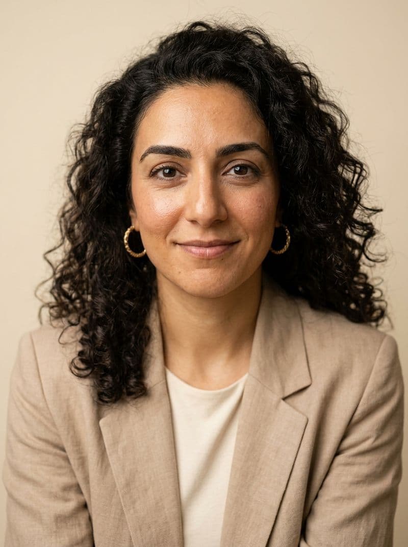AI therapist headshot look option
