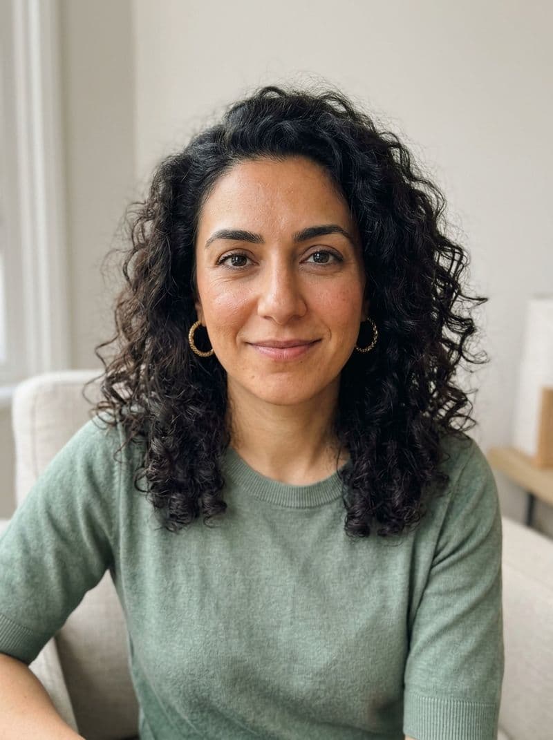 AI therapist headshot look option