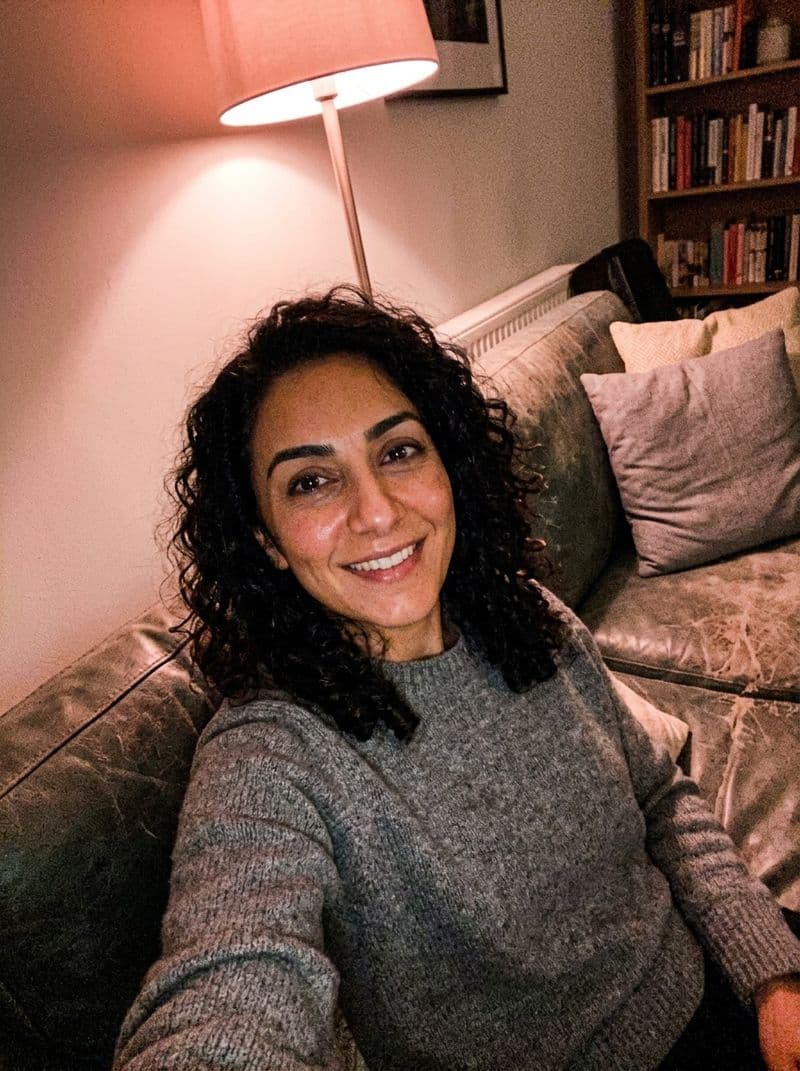 Example selfie upload for AI therapist headshot