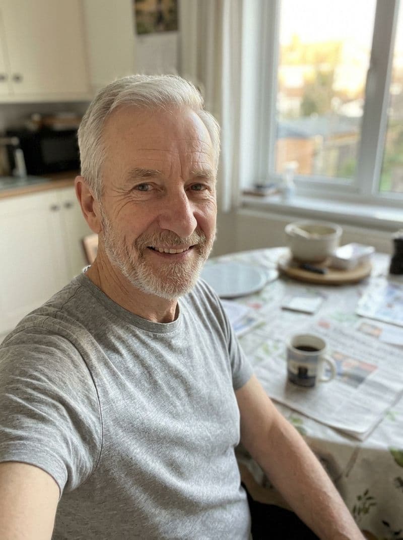 Example selfie upload for AI pastor headshot